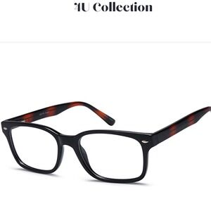 Capri Eyeglasses US115‎ 50-19-140 Black Tortoise Dark Academia Geek Chic Retro